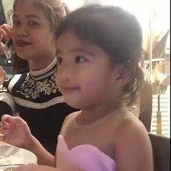 Cute beautiful baby playing