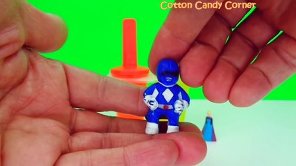 Clay Slime Ice Cream Surprise Toys Spiderman Frozen Elsa Spongebob Power Ranger Blue
