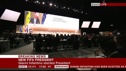 I want to work with all of you...to restore and rebuild a new era in Fifa - Gianni Infantino.