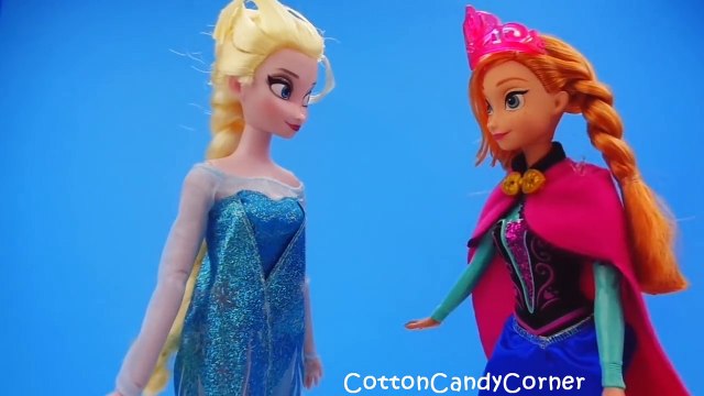 Cookie Monster wears Frozen Elsa's Dress Anna CottonCandyCorner