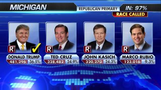 GOP RESULTS Donald J. Trump won Michigan, Mississippi and Hawaii, while Ted Cruz took Idaho in Tuesday night's elections.