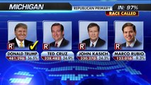 GOP RESULTS Donald J. Trump won Michigan, Mississippi and Hawaii, while Ted Cruz took Idaho in Tuesday night's elections.