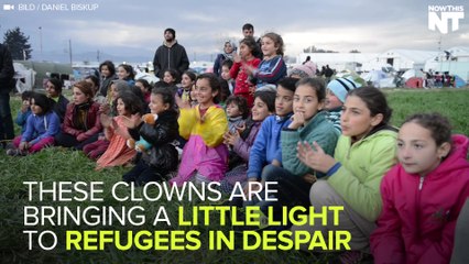 These Street Clowns Are Providing Entertainment To Stranded Refugees