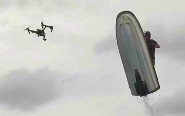 Jet Ski Jump Destroys Drone