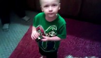 Little Boy Learns How To Lay His Own Easter Egg