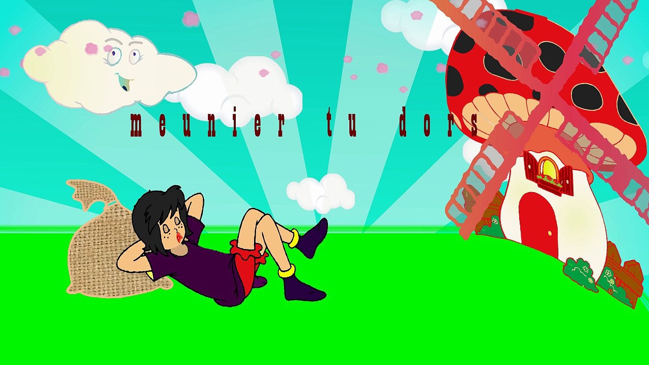 Comptine "Meunier tu dors , Meunier, Ton  moulin va trop vite"