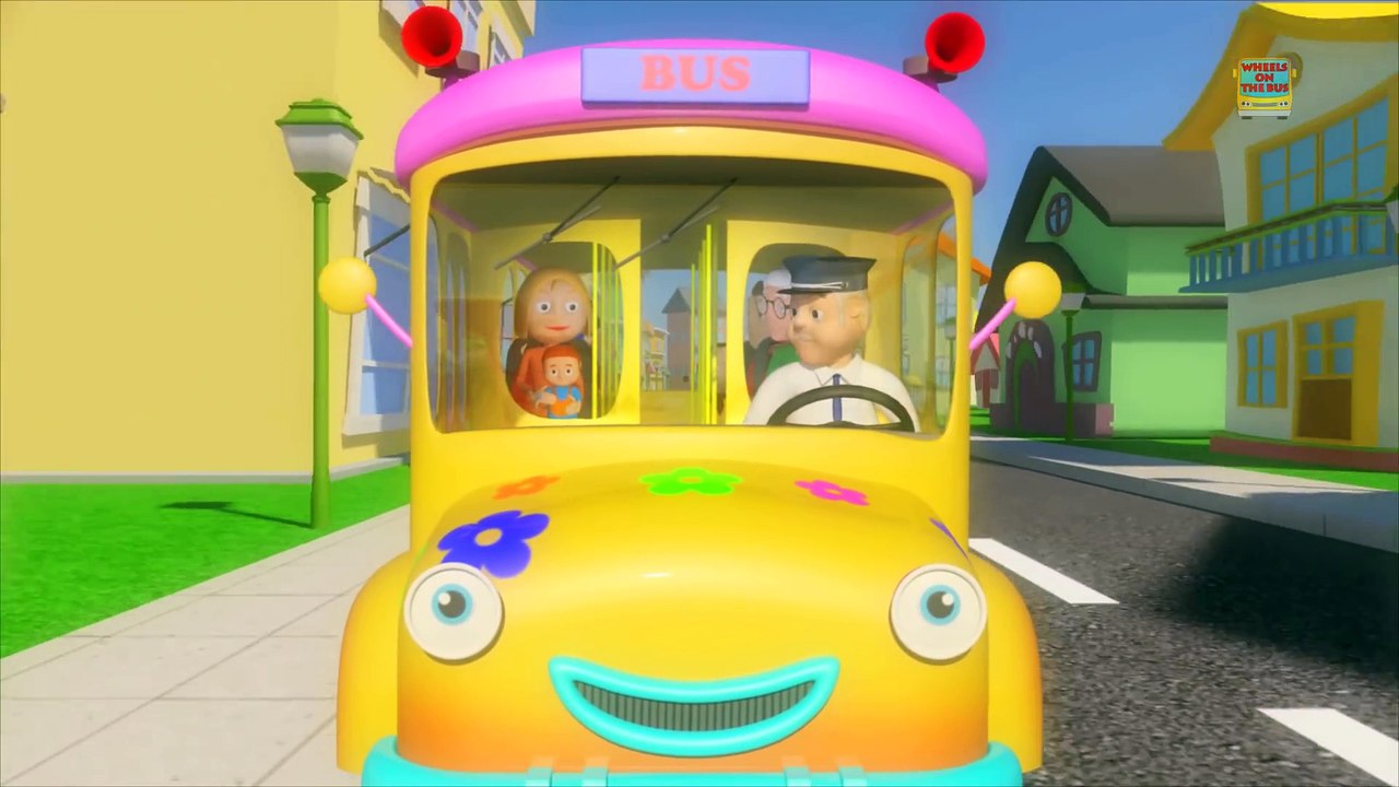 Wheels On The Bus - Nursery Rhymes for children - kids songs - rhymes pas1 [HD]