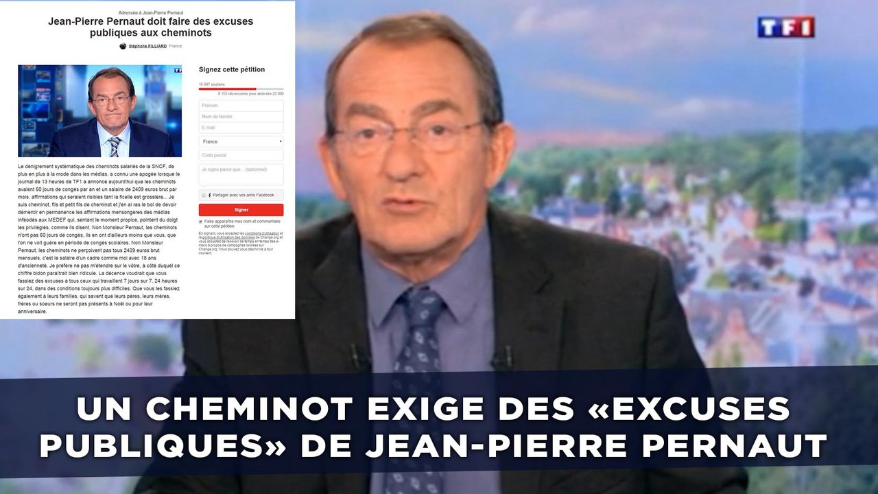 Un cheminot exige des «excuses publiques» de Jean-Pierre Pernaut