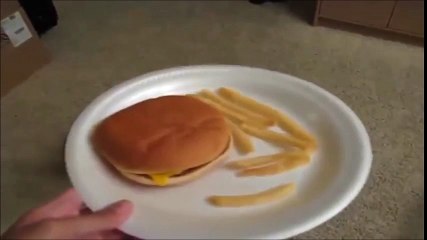 Innocent Funniest Bulldogs Videos-Eating CheeseBurger