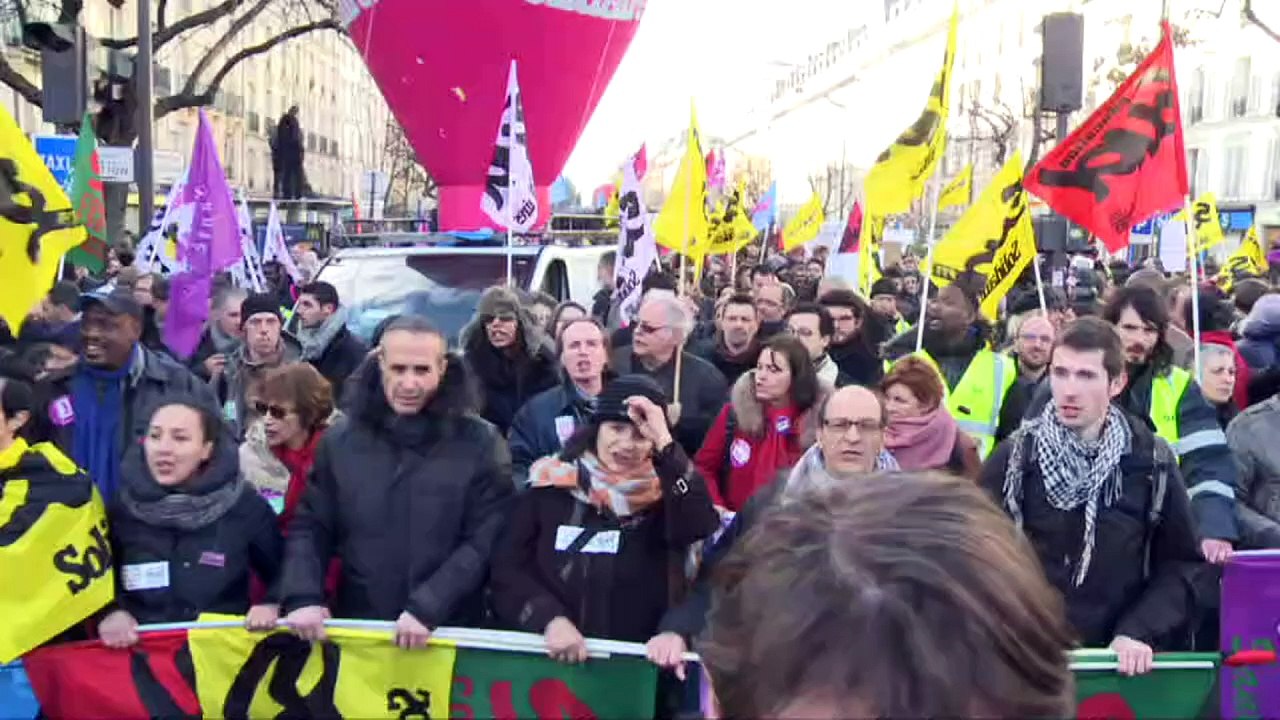 Plusieurs milliers de participants à la manifestation syndicale