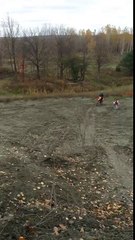 My friend jumping his KTM 250 sxf