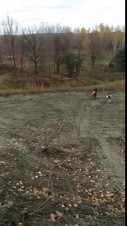 My friend jumping his KTM 250 sxf