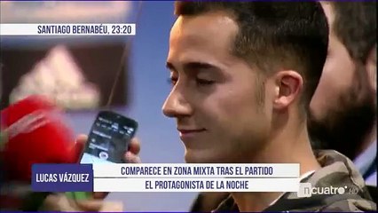 La caricia de Cristiano Ronaldo a Lucas Vázquez_ Hoy te toca a ti