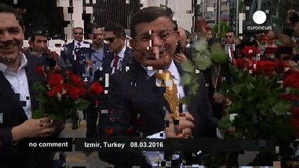 Journalists accept Turkish MP's roses days after media takeover