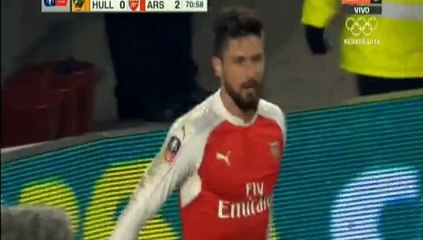 Goal Olivier Giroud - Hull City 0-2 Arsenal (08.03.2016) England - FA Cup