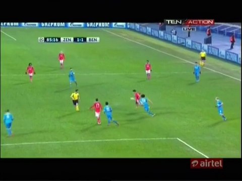 Nicolas Gaitan Goal Replay | Zenit 1-1 Benfica - 09.03.2016