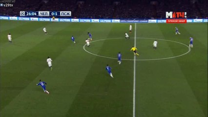 Diego Costa Goal - Chelsea 1 - 1 Paris SG - 09-03-2016
