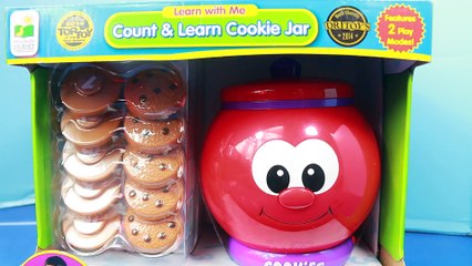 Count & Learn COOKIE JAR Surprise Toys Kitchen Learn to Count to 10 Family Kids Toy Video
