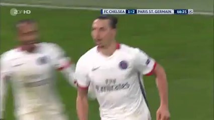 Zlatan Ibrahimovic Goal HD - Chelsea 1-2 PSG - 09-03-2016 -