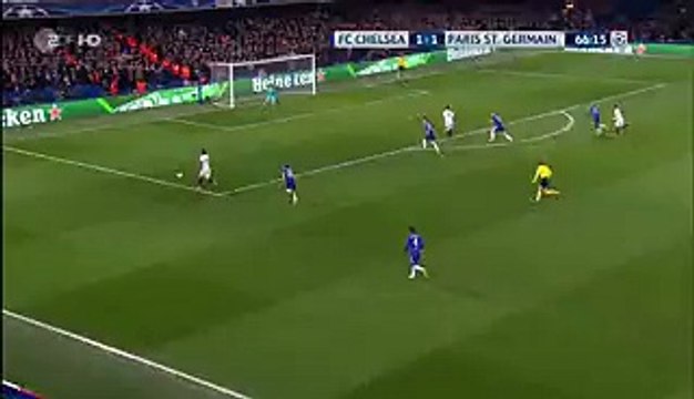1-2 Zlatan Ibrahimovic Goal Chelsea 1-2 PSG Champions League 09-03-2016