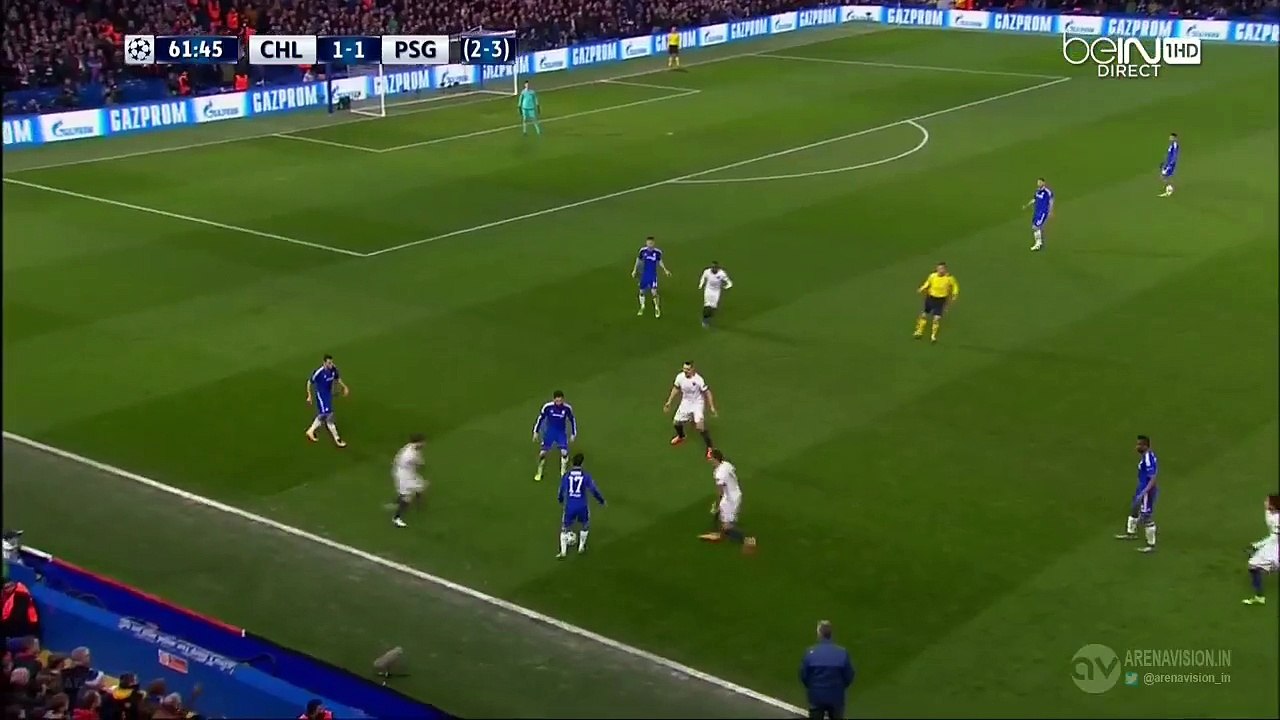 Zlatan Ibrahimović Goal - Chelsea 1-2 PSG 09.03.2016 HD
