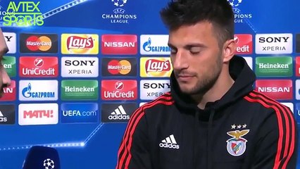 UCL - Zenit St. Petersburg 1-2 Benfica - Andreas Samaris Post-Match Interview 09.03.2016