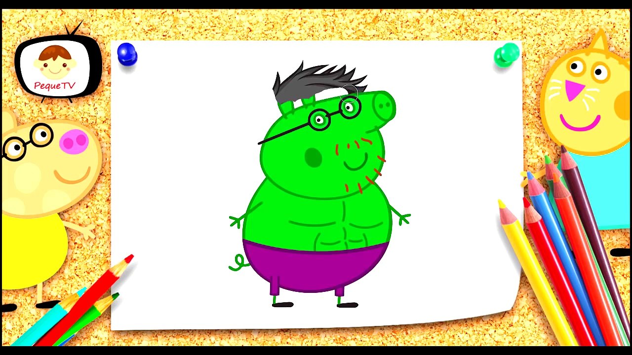 Peppa Pig y Los Vengadores - Hulk Iron Man Capitan America Civil War - La Cerdita En Español PequeTV