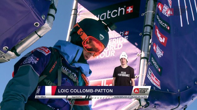 Run Loïc Collomb-Patton 2nd place - Fieberbrunn Kitzbüheler Alpen - Swatch Freeride World Tour 2016