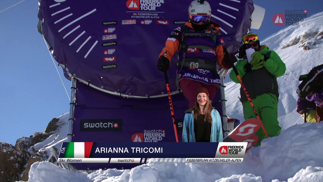 Winning run Arianna Tricomi - Fieberbrunn Kitzbüheler Alpen - Swatch Freeride World Tour 2016