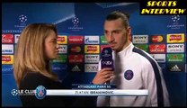 Chelsea 1-2 Paris Saint Germain - Zlatan Ibrahimovic Post Match Interviews