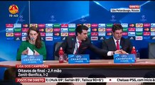 Rui Vitória Conf de Imprensa Zenit 1 x 2 Benfica 2ª Mão 1/8 Champions League 2015-16