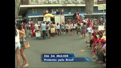Dia Internacional da Mulher também é marcado por protestos
