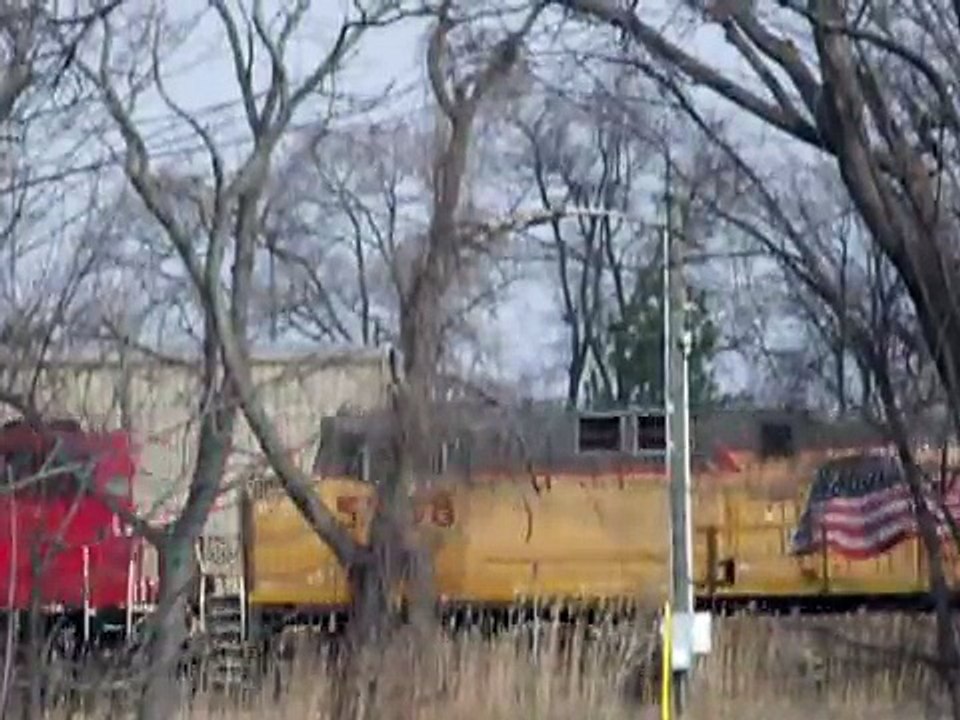 KCS!!! CP 6259 Leads Mixed freight though McDougall, ON w/ UP and KCS