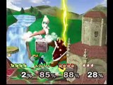 SMASH - Pichu and Luigi vs Bowser and Mewtwo SSBM