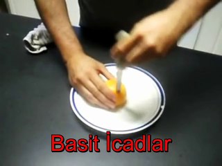Portakal ile Ateş Yakma Yöntemi