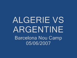 Algerie - Argentine 1MT