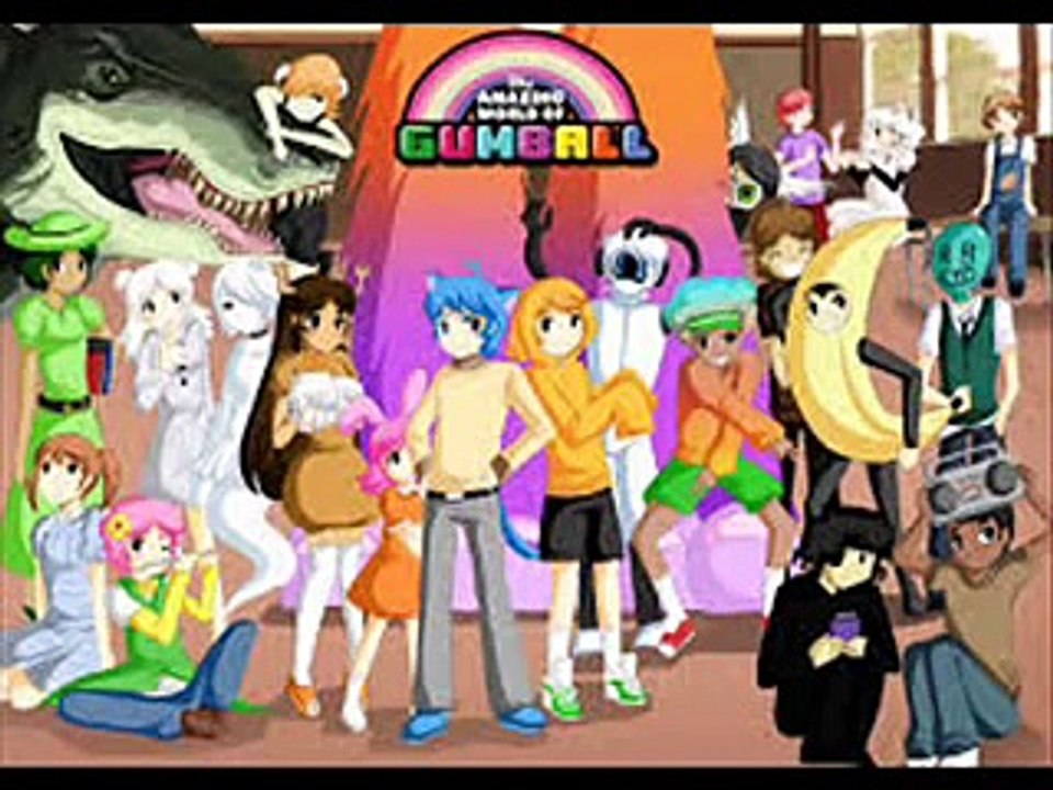 el maravilloso mundo de gumball y los simpsons en humanos