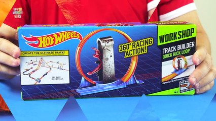 Hot Wheels Quick Kick Loop 360 Racing Action Track Builder Toy Review