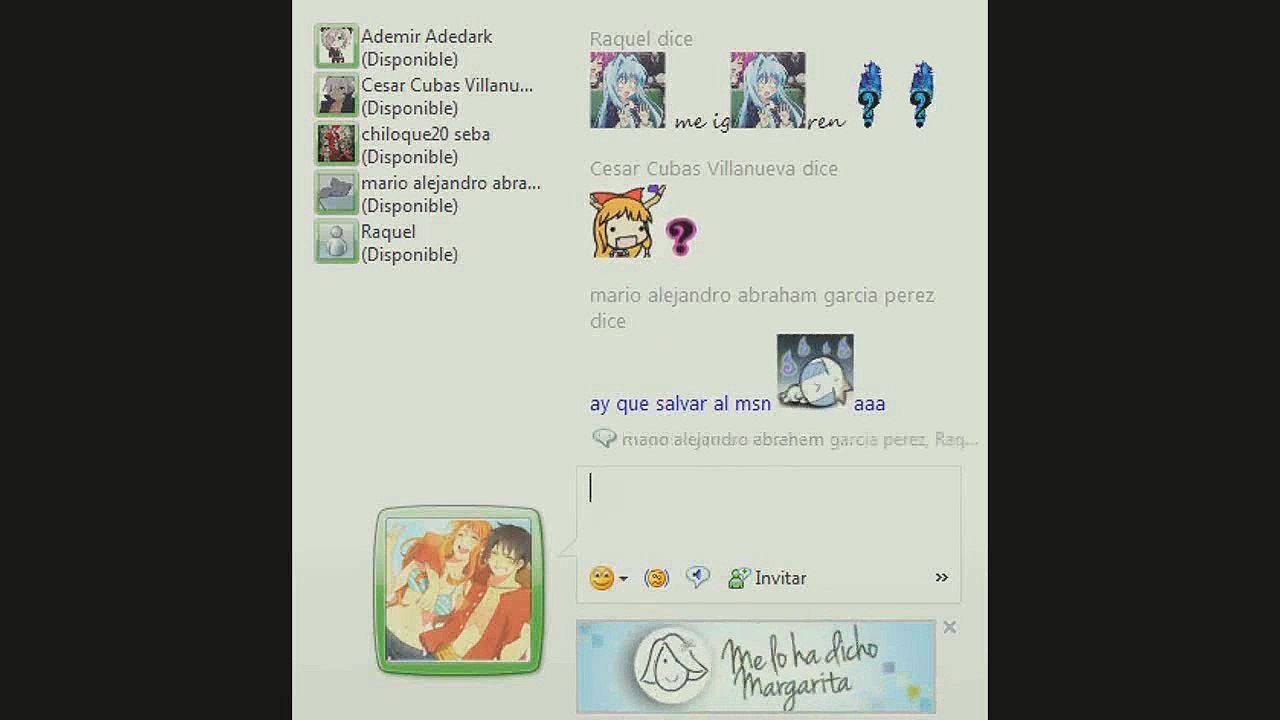 frikadas en el msn con unos amigos + cumpleaños de nat