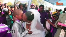 Menino de 9 anos se casa com mulher de 62 pela segunda vez