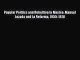 Read Popular Politics and Rebellion in Mexico: Manuel Lozada and La Reforma 1855-1876 Ebook