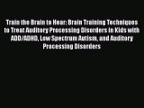 [PDF] Train the Brain to Hear: Brain Training Techniques to Treat Auditory Processing Disorders
