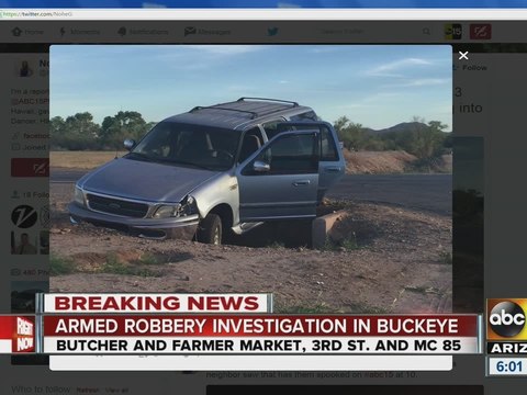 Armed robbers end up in canal