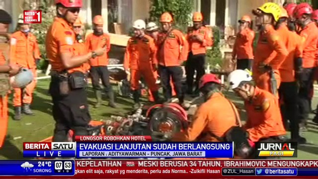 Evakuasi Lanjutan di Hotal Club Bali Gunakan Alat Berat