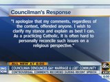 Councilman apologizes after making anti-gay remarks