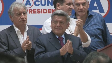 Acuña acata el fallo del Jurado que excluye su candidatura presidencial