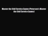 Read Master the Civil Service Exams (Peterson's Master the Civil Service Exams) Ebook Free