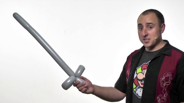 One Balloon Sword - Balloon Animal Lessons #2 ( globoflexia - espadas con globos)