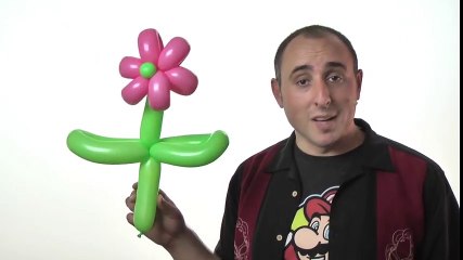 Two Balloon Flower - Balloon Animal Lessons #6 ( globoflexia )