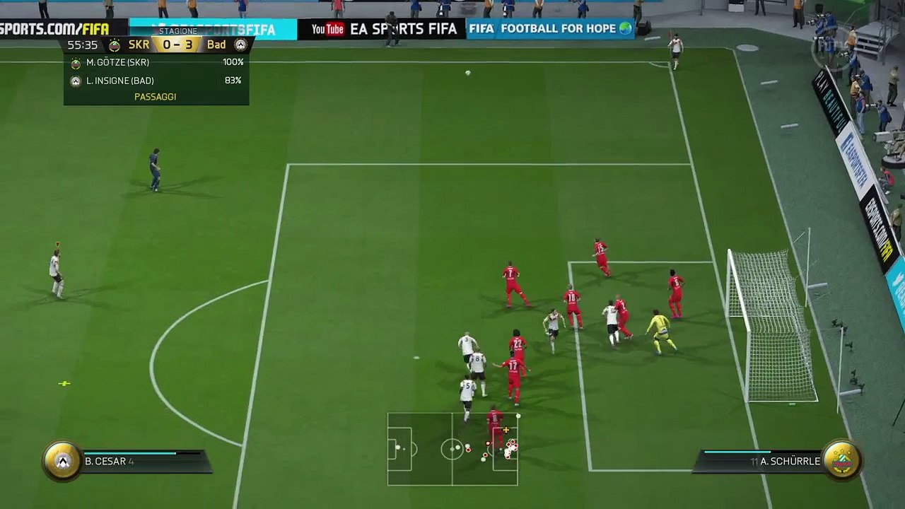 Cesar wondeerful shoot goal